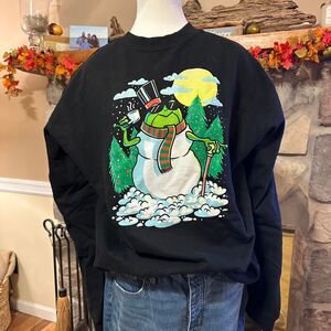 Boomerna Merch Gardens Holiday Themed Women's Black Sweatshirt